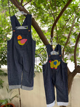 Load image into Gallery viewer, Klingaru Dungaree - Denim with Applique work (Pre-Order)
