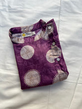 Load image into Gallery viewer, Klingaru Festive Long Kurta - Purple Polka
