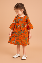 Charger l&#39;image dans la galerie, Klingaru Frock - Orange Jungle Dress
