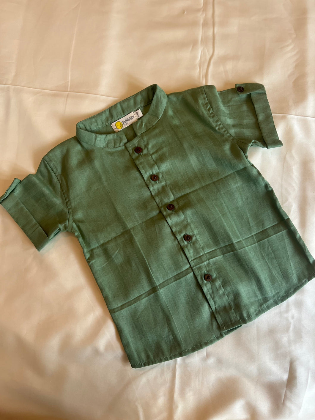 Klingaru Shirt - Green Self Stripes