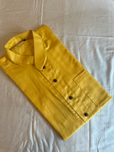 Load image into Gallery viewer, Klingaru Twinning Shirt - Mustard Self Stripes
