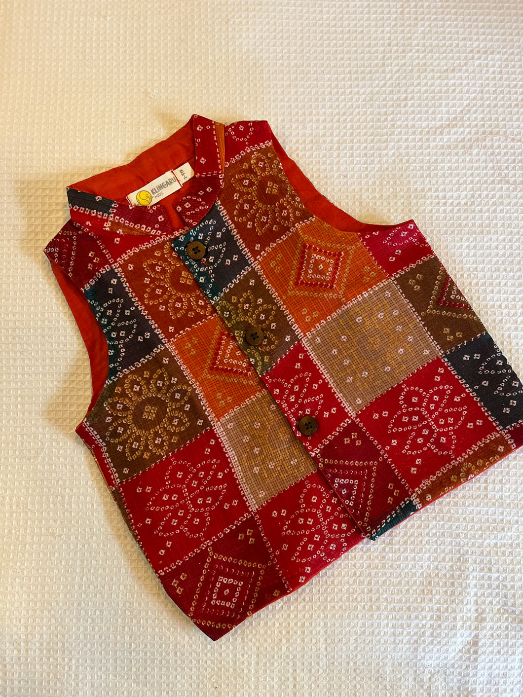 Klingaru Jacket - Multicolored Bandhej