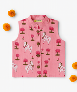 Klingaru  Jacket - Pink Pichwai Jacket