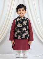 Cotton Kurta Pajama for Boys with Jacket