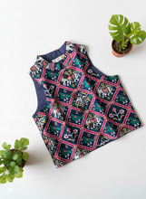 Load image into Gallery viewer, Klingaru Festive Blue Patola Jacket
