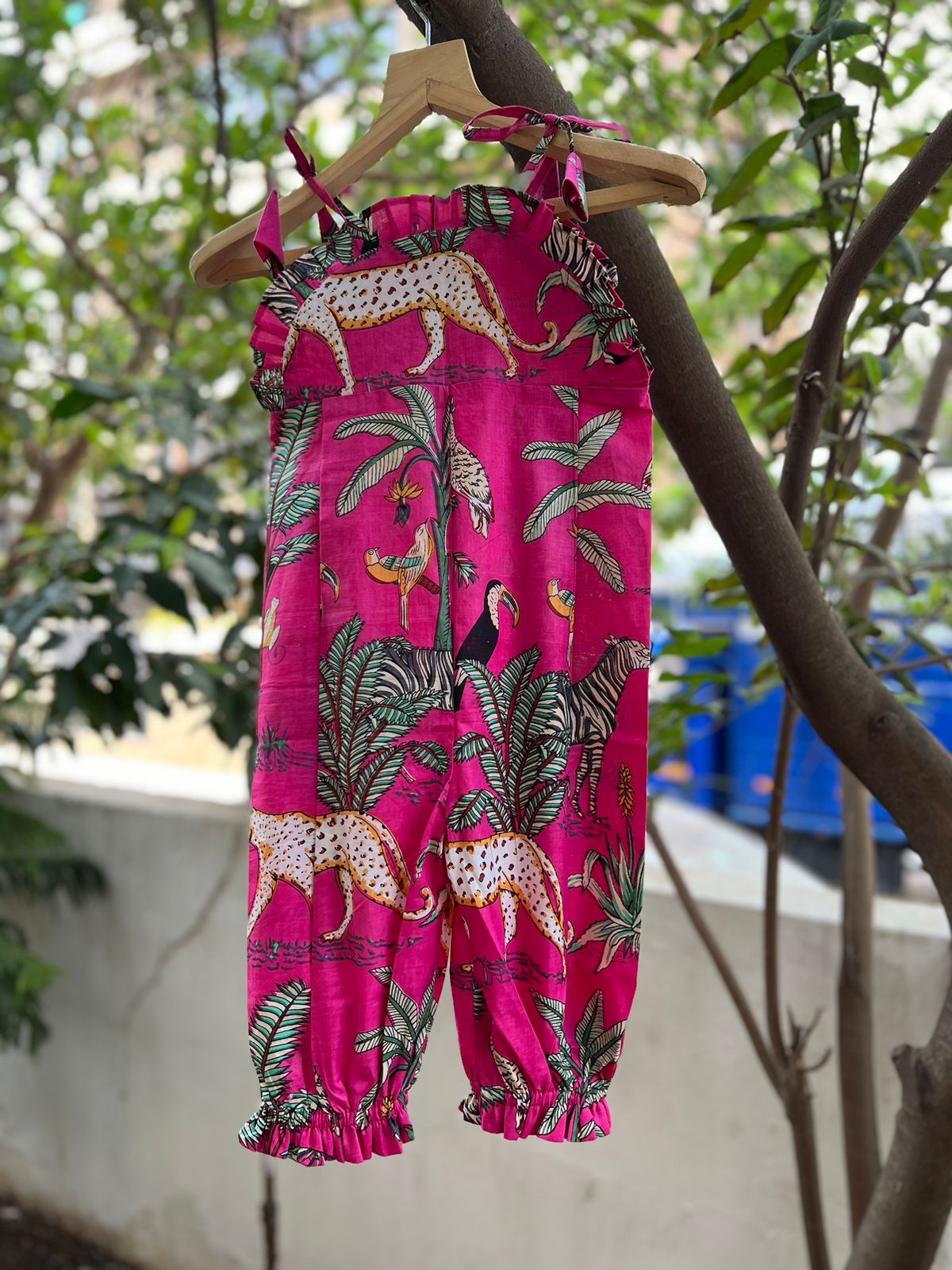 Klingaru Jumpsuit- Pink Jungle Preorder - Main Image