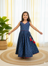 Load image into Gallery viewer, Klingaru Lehanga Choli  -  Indigo Halter Neck

