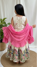 Load image into Gallery viewer, Klingaru Lehanga Choli  -  Embroidered 3 piece Set in Pink (PRE-ORDER)
