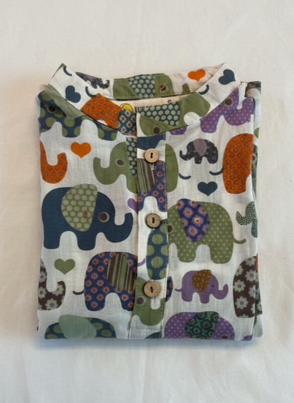Klingaru Long Kurta -  Purple Green Ellie