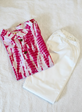 Load image into Gallery viewer, Klingaru Shibori Long Kurta - Pink
