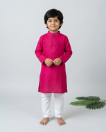 Long kurta, boys, cotton wear, with pants