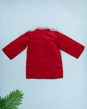 Load image into Gallery viewer, Klingaru Long Kurta - Solid Red
