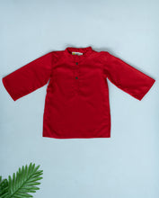 Load image into Gallery viewer, Klingaru Long Kurta - Solid Red
