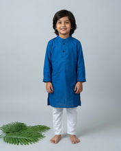 Charger l'image dans la galerie, BLue kurta with pants, cotton clothing , 
