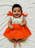 Klingaru Newborn Tie Up Style for Girls (0- 3 Months)
