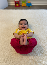 Load image into Gallery viewer, Unisex Newborn Jhabla Set - Yellow Pichwai  (0-4 Months)
