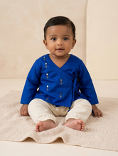 Load image into Gallery viewer, Festive wear for new borns, cotton , with embroidery work 
