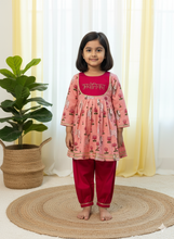 Load image into Gallery viewer, Klingaru Girl Set - Pink Pichwai with Balloon Pants (PREORDER)
