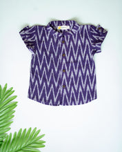 Load image into Gallery viewer, Klingaru Shirt - Purple Ikat
