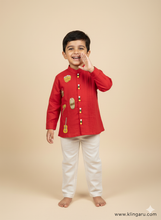 Load image into Gallery viewer, Klingaru Shirt - Embroidered Musical Shirt Customised with Child&#39;s Name (PREORDER)
