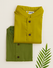 Charger l&#39;image dans la galerie, Klingaru Shirt - Festive Raw Silk - Haldi and Henna
