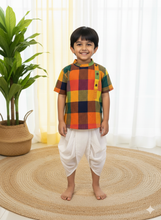 Load image into Gallery viewer, Klingaru Short Kurta - Multicolour Checks
