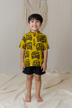 Charger l&#39;image dans la galerie, Klingaru Short Kurta - Handblock Yellow Auto (Last Pieces )

