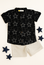 Load image into Gallery viewer, Klingaru Shirt - Black Stars
