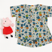 Charger l&#39;image dans la galerie, Klingaru Summer Short Set  -  Blue Peppa Pig
