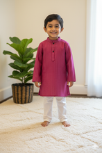 Charger l&#39;image dans la galerie, Klingaru Long Kurta -Bhagalpuri Rani Pink
