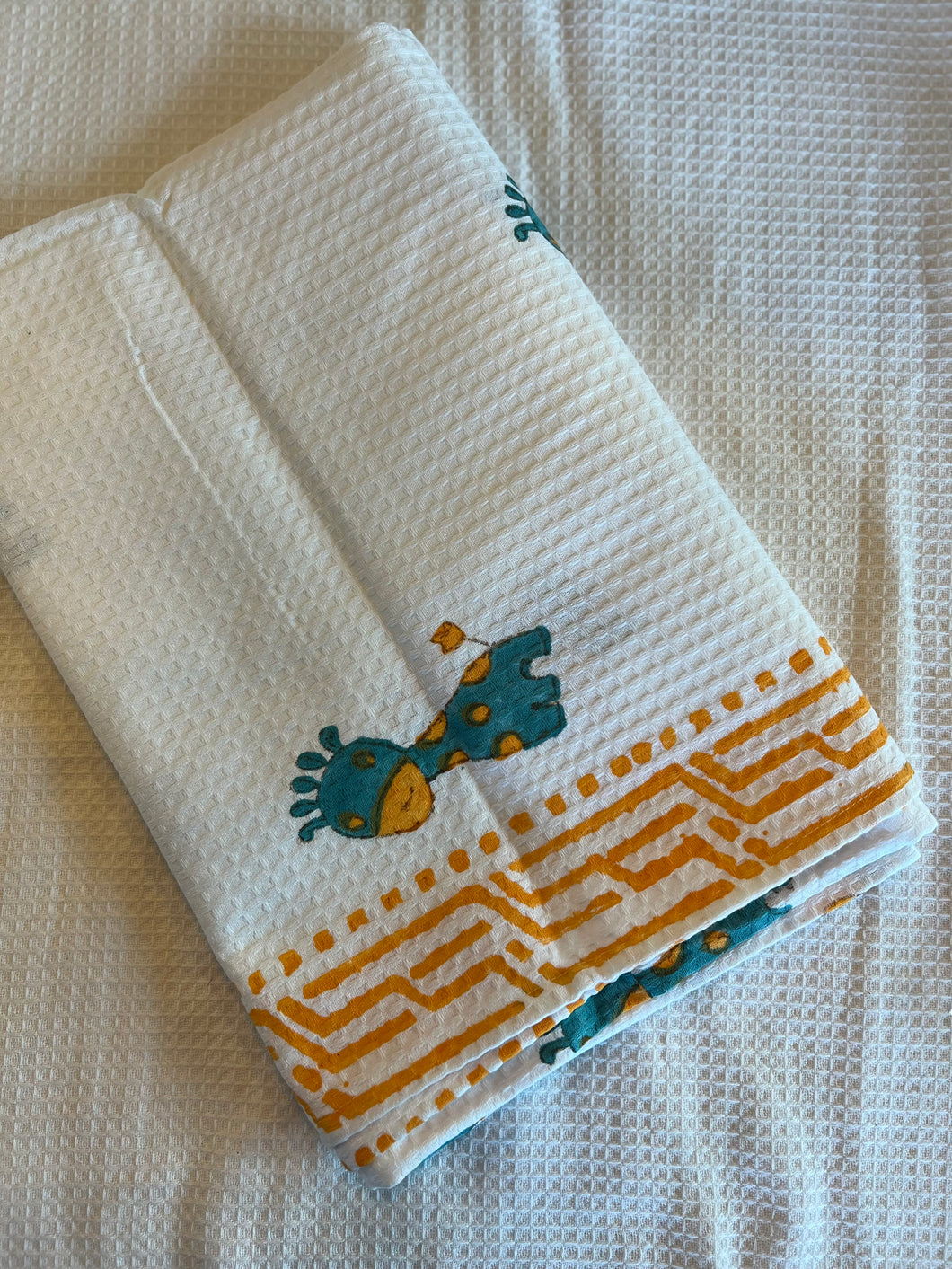 Klingaru Waffle Towels - Giraffe