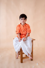 Load image into Gallery viewer, Klingaru Twinning Shirt - Orange Ikat
