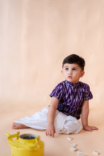 Load image into Gallery viewer, Klingaru Twinning Shirt - Purple Ikat
