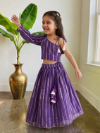 Purple Lehenga Choli Set for Girls | Festive Ethnic Wear