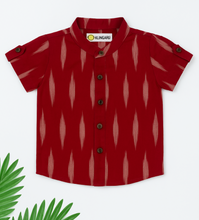 Load image into Gallery viewer, Klingaru Shirt - Red Ikat

