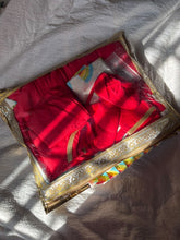 Load image into Gallery viewer, Newborn Jhabla Set - Red Set  (0-4 Months)
