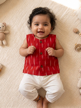 Load image into Gallery viewer, Unisex Newborn Style -  Red Ikat set
