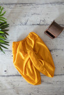 Klingaru Yellow Satin Kanha Dhoti for Kurtas