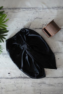 Klingaru Black Satin Kanha Dhoti for Kurtas