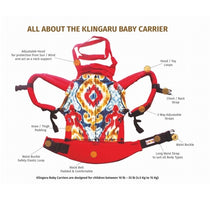 Charger l&#39;image dans la galerie, Klingaru Ergonomic Baby Carrier - Grey Polka TODDLER (11-18 Kgs)
