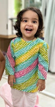 Charger l&#39;image dans la galerie, Klingaru Long Kurta Pajama Set  - Multicolor Lehariya ( 6 Months to 10 Years)
